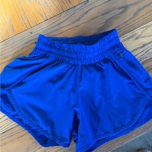 Lululemon Blue Lined  Athletic Shorts